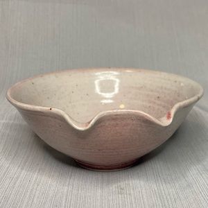 Signed art studio ceramic glazed bowl.